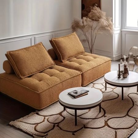 Tofu Single Lounger Chair Compressed Sofa with Cost Saving Design
