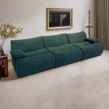French Style Modular Compressed Sofa Foldable Sofa with Ottoman with Cost Saving Design