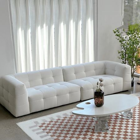 Marshmallow Compressed Sofa Foldable Sofa with Ottoman with Cost Saving Design