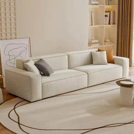 Minimalist Fabric Tofu Block Sectional Combination Compressed Foldable Modular Sofa with Cost Saving Design