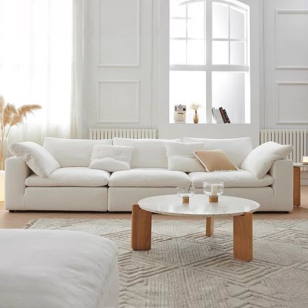 Cozy Claudia Foldable Modular Sofa with Ottoman Cost Saving Design