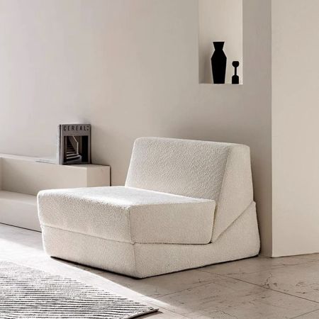 Multifunctional Tatami Style Lazy Single Seat Foldable Accent Chair Chaise Lounge with Cost Saving Design