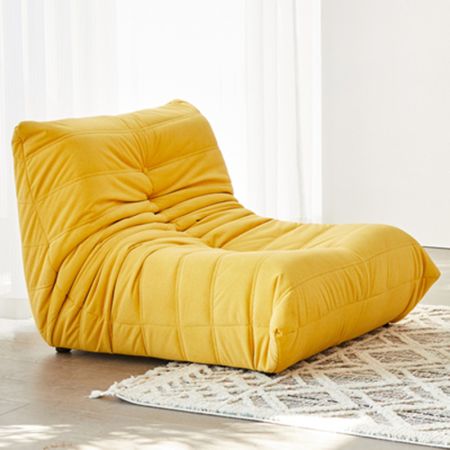 Vintage Style Foldable Velvet Chaise Lounge Modular Togo Sofa with Cost Saving Design