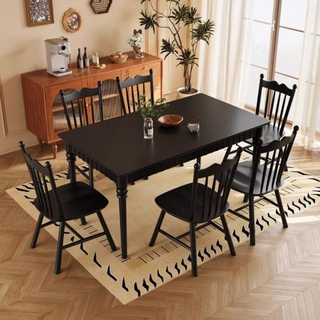 2PCS Windsor Crown Back Spindle Dining Chair