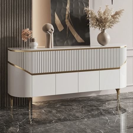 Modern Strip Sintered Stone Sideboard Buffet More Countertop colours are customisable
