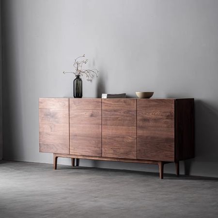 Rustic Lodge Solid Wood Sideboard Buffet