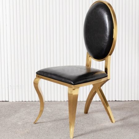 2PCS Luxury Regal Curve Back Chair More Colours Customisable