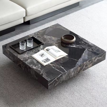 Ben Style Metal Base Sintered Stone Coffee Table