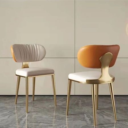 2PCS Modern Italian Style PU Leather Dining Chair YS814 More Colours Customisable