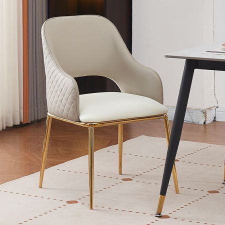 2PCS Modern Italian Style PU Leather Dining Chair YS824 More Colours Customisable