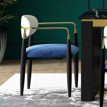 2PCS Modern Italian Style PU Leather Dining Chair YS826 More Colours Customisable