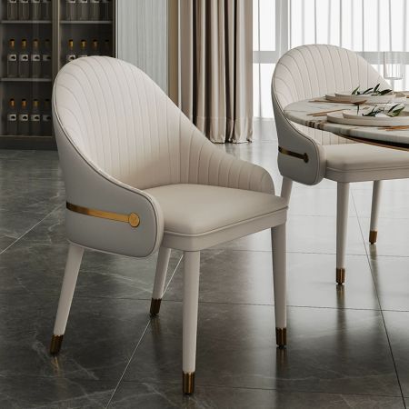 2PCS Modern Italian Style PU Leather Dining Chair YS829 More Colours Customisable