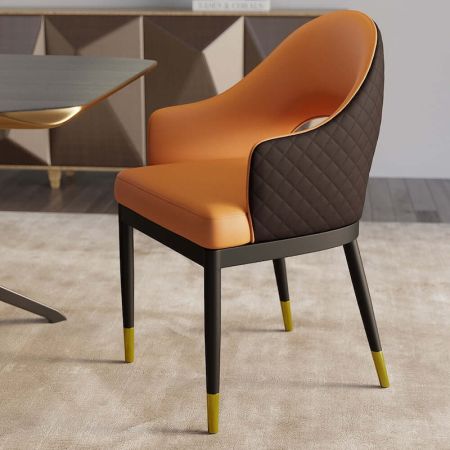 2PCS Modern Italian Style PU Leather Dining Chair YS834 More Colours Customisable