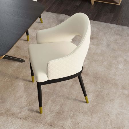 2PCS Modern Italian Style PU Leather Dining Chair YS834 More Colours Customisable