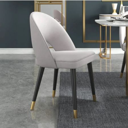 2PCS Modern Italian Style Velvet Dining Chair YS836 More Colours Customisable