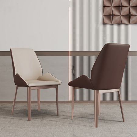 2PCS Modern Italian Style PU Leather Dining Chair YS858 More Colours Customisable
