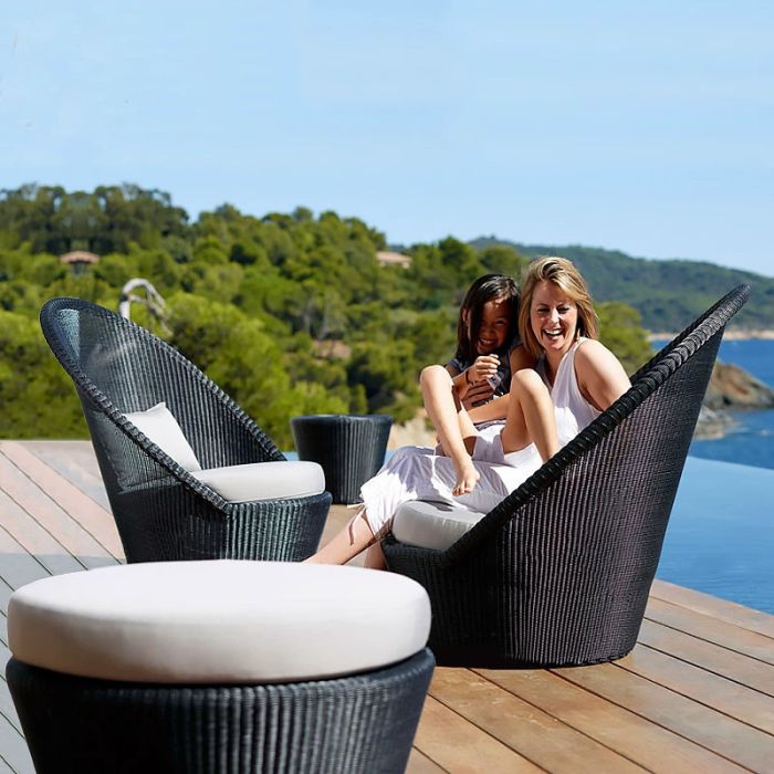Replica Cane Line Kingston Sunchair Sofa 1 Seater
