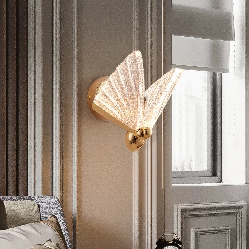 Modern Butterfly Acrylic LED Wall Light Wall Sconce