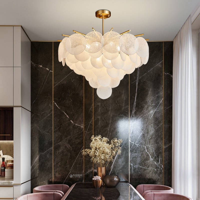 Modern Cloud Style Glass Chandelier (6-8 Heads)