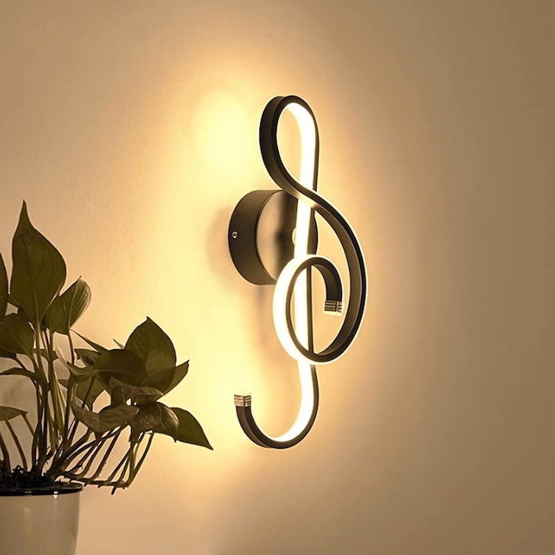 Minimalist Music Symbol LED Wall Light Wall Sconce Wall Lamp