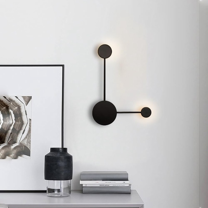 Modern Minimalist North Star Round Metal & Acrylic LED Wall Light Wall Sconce Wall Lamp