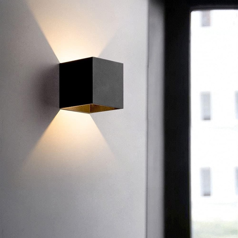Minimalist Square Cube Wall Light Wall Lamp Wall Sconce IP65 Waterproof Outdoor and Indoor
