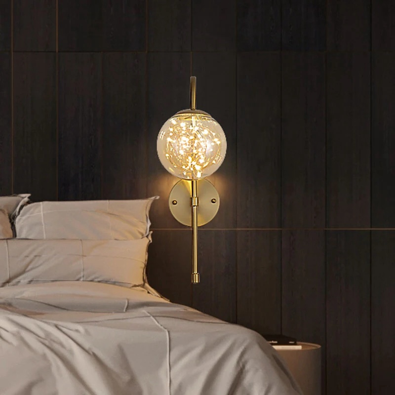 Minimalist Ball Glass Wall Light Wall Sconce