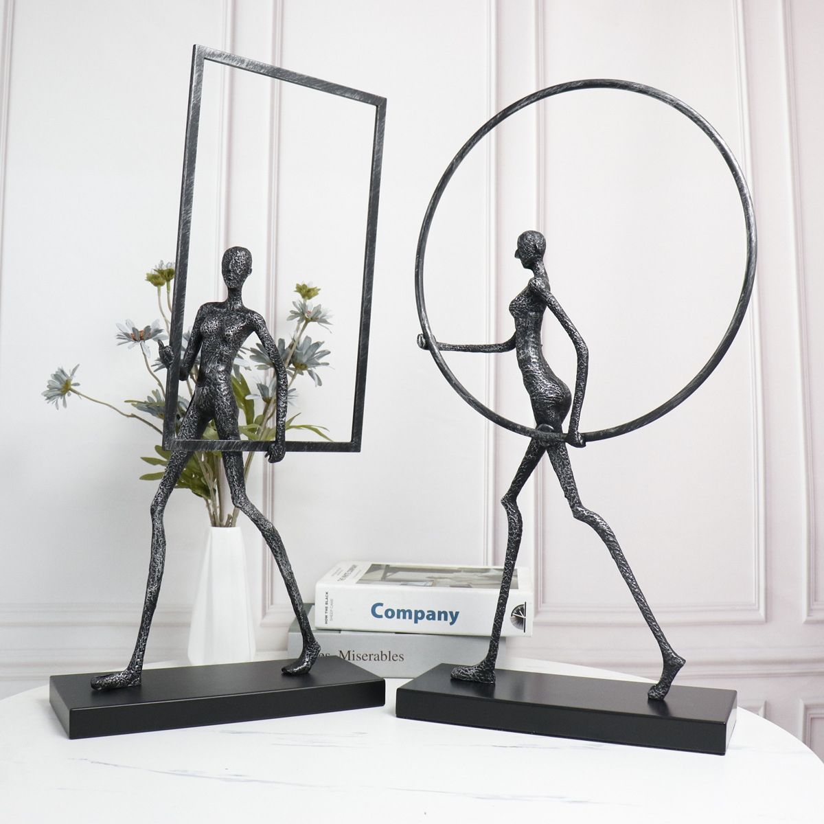 Modern Industrial Style Female Athlete Table Décor