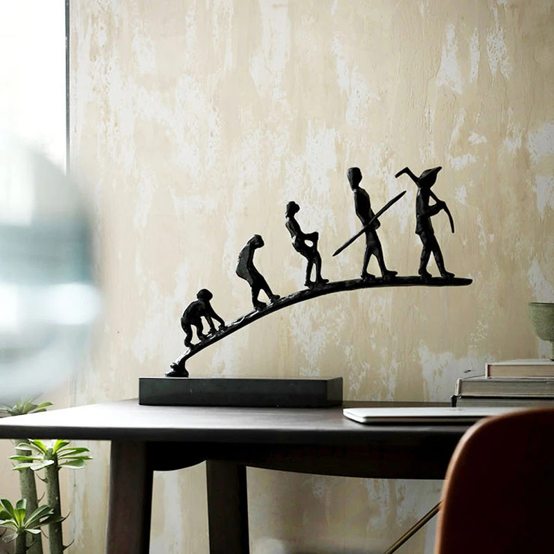 Human Evolution Sculpture Table Décor