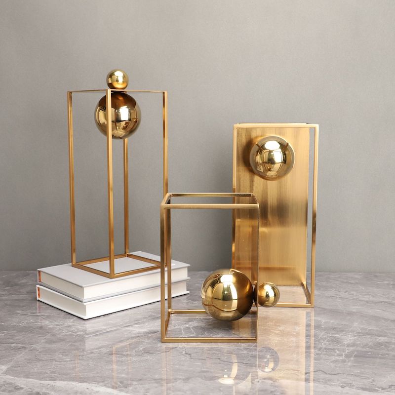 Metal Gilded Craft Ornament Table Décor