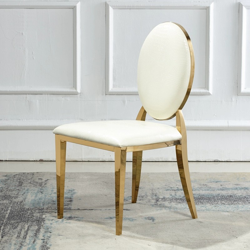 4PCS Luxury Italian Style Crocodile Pattern PU Leather Dining Chair YS821