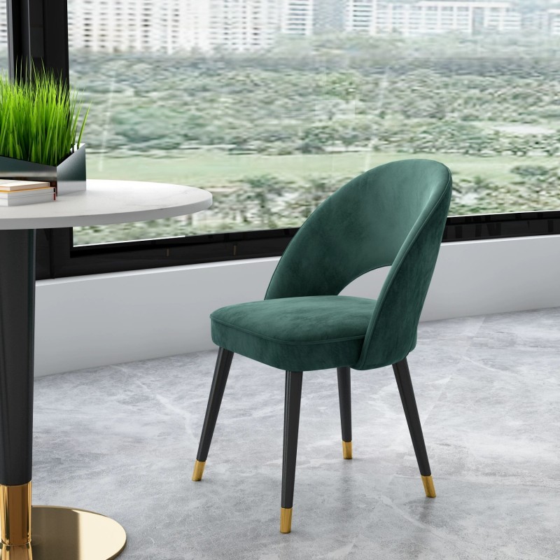 2PCS Modern Italian Style Velvet Dining Chair YS836 More Colours Customisable