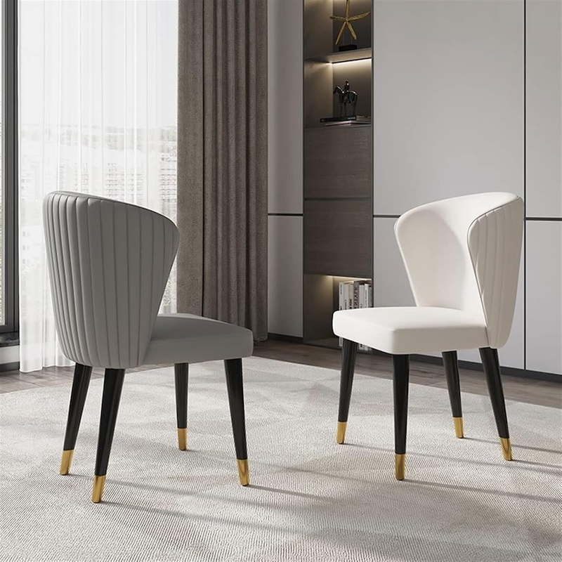 2PCS Modern Italian Style PU Leather Dining Chair YS839 More Colours Customisable