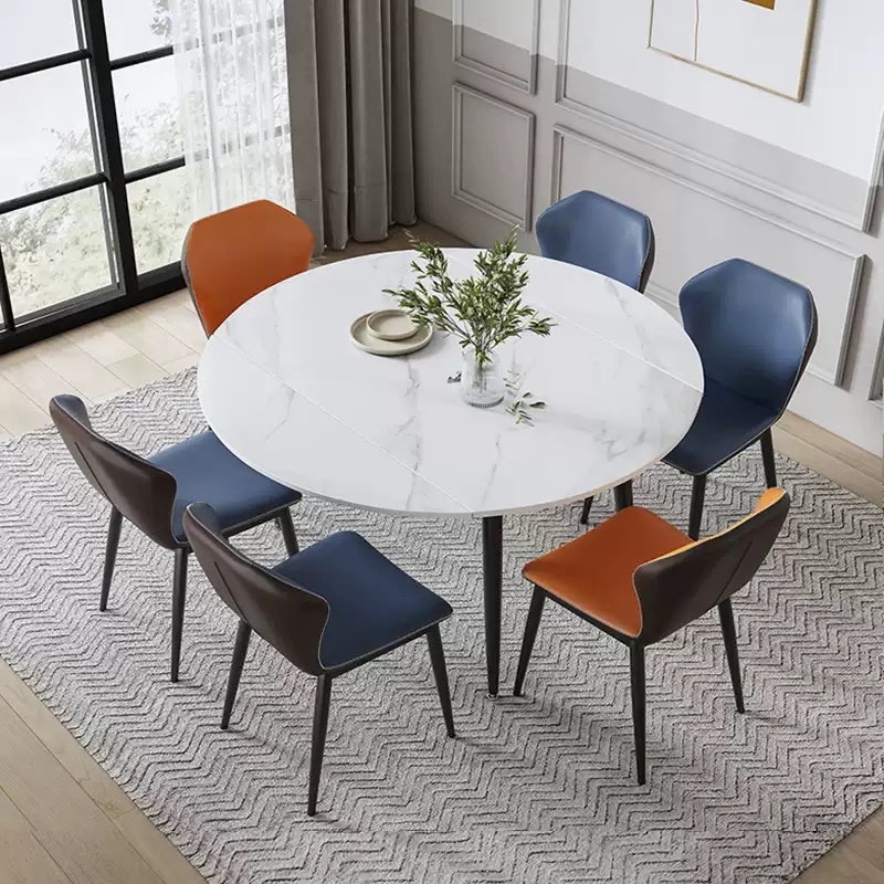 Modern Italian Style Spider Legs Extendable Round Dining Table More Colours and Sizes Customisable