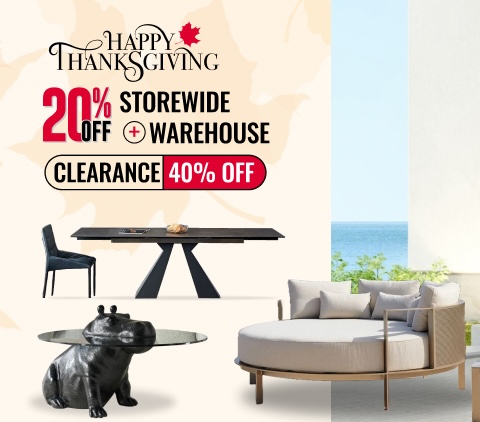 Thanksgiving Mega Sale: 20% Off Storewide + 40% Off Warehouse Clearance!