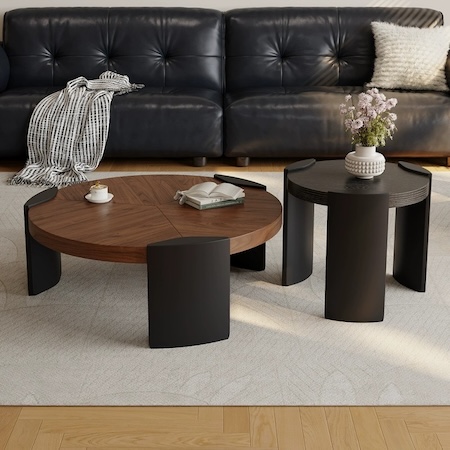 The Nesting Coffee Table Set That Makes Small Living Rooms Feel Designed, Not Crowded